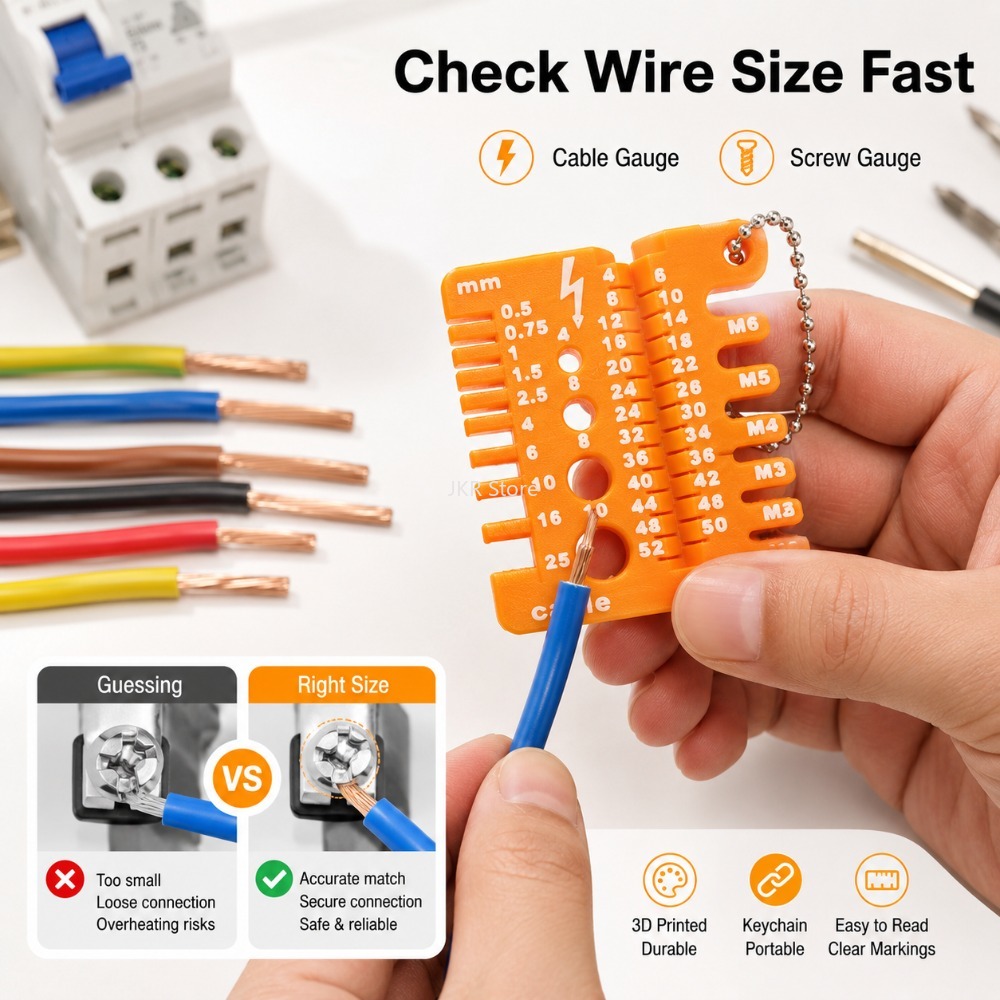 Tools Use In The Workshop - Double Sided Wire Gauge Screw Measuring