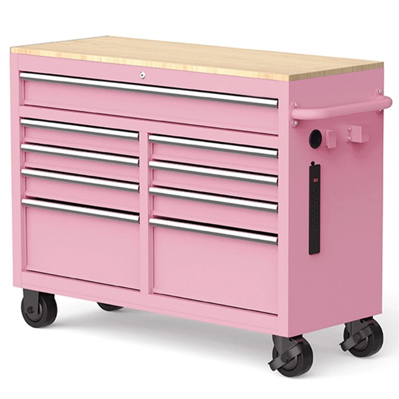 Tools Use In The Workshop - BlackTool Chest on Wheels 46-Inch 9-Drawer