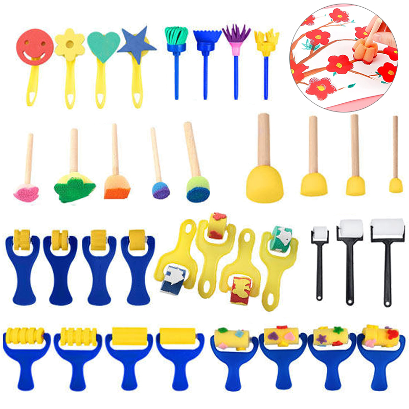 Tools Workshop For Kids - ﻿Children Drawing Sponge Brush Toys Art