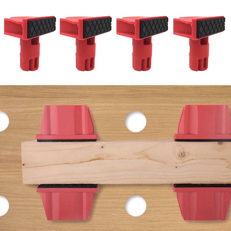 Workshop Cutting Tools - 4Pcs Plastics Bench Dogs, 20mm Diameter