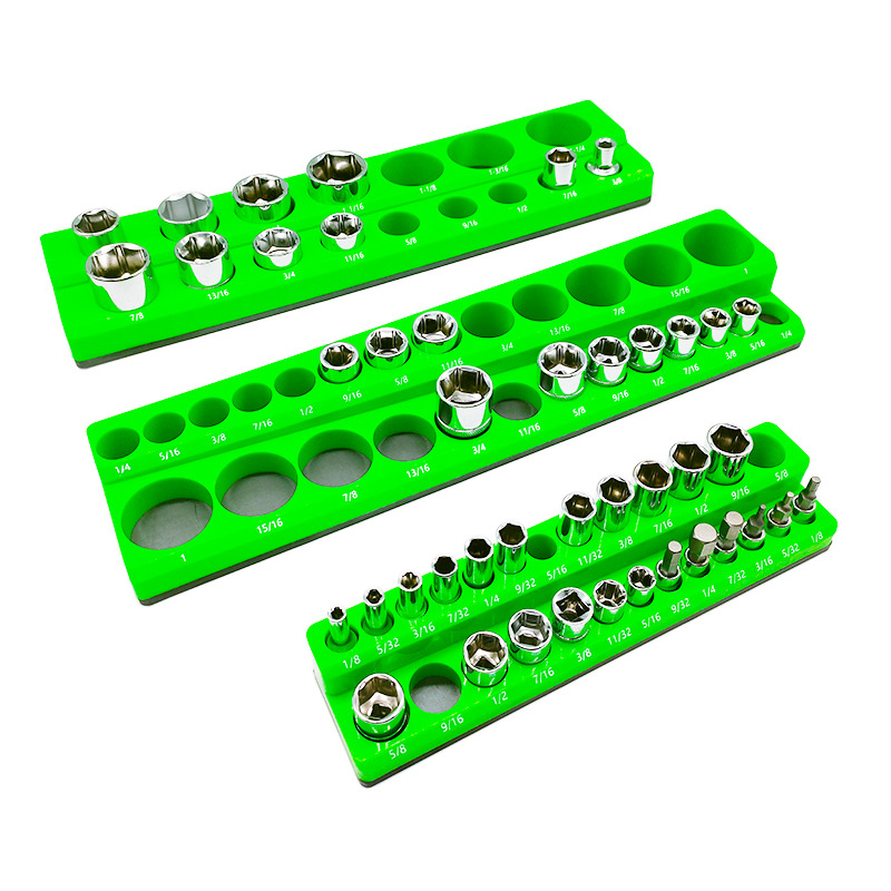 Workshop Hand Tools - Socket Organizer Tray Magnetic Holder Rail