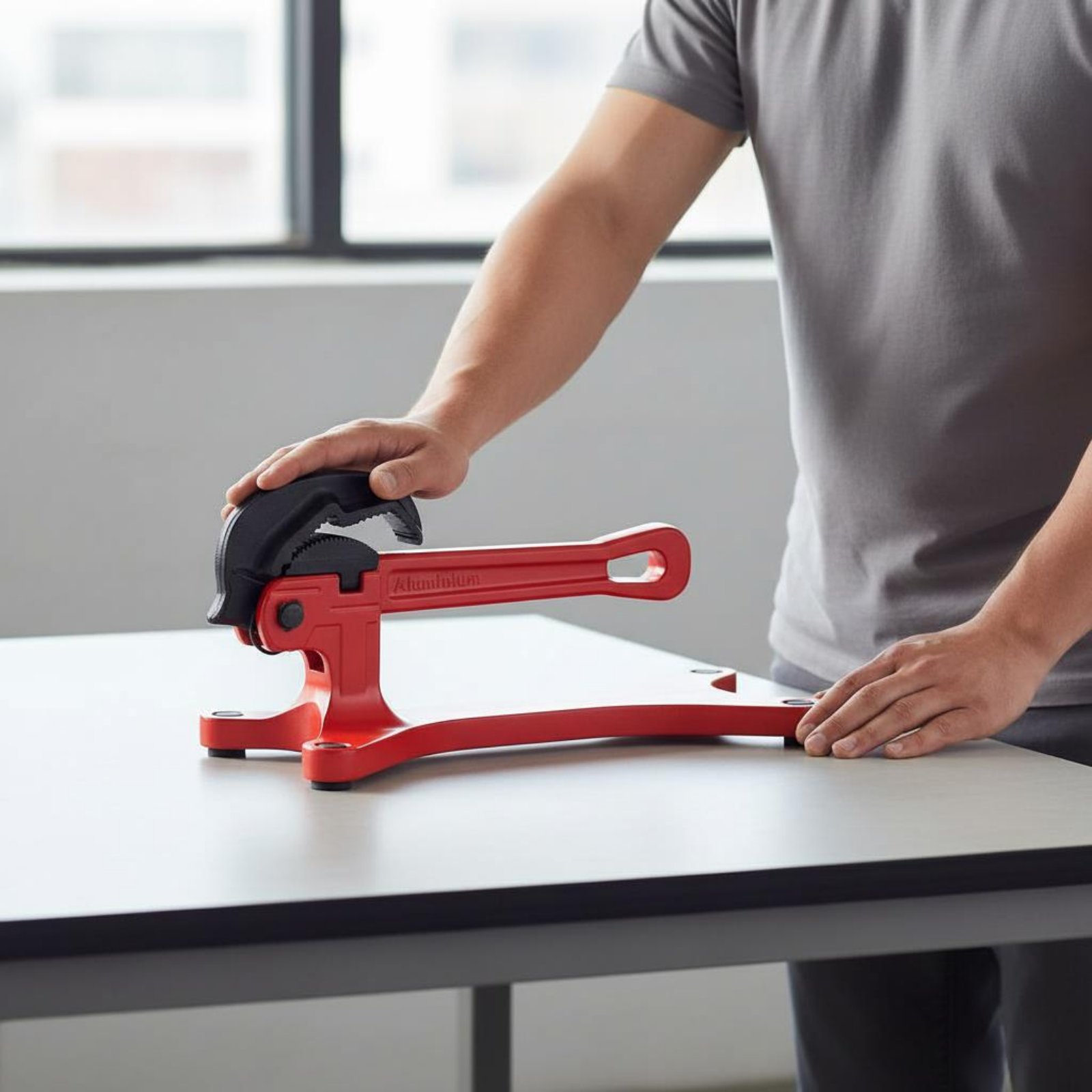 Workshop Hand Tools - Self-Locking Pipe Wrench Portable Self-Adjusting Pipe