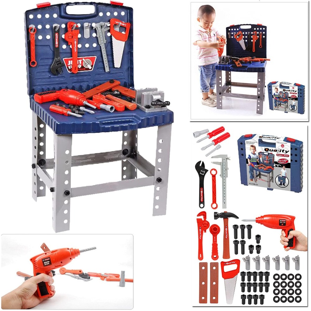 Kids Toy Tool Workbench with R - Tools Workshop For Kids 评论和价格