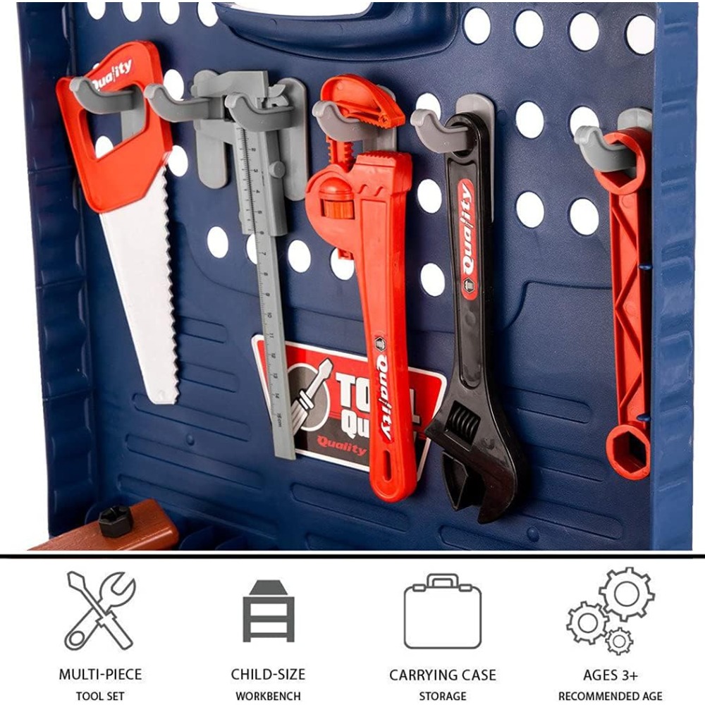 Kids Toy Tool Workbench with R - Tools Workshop For Kids 评论和价格