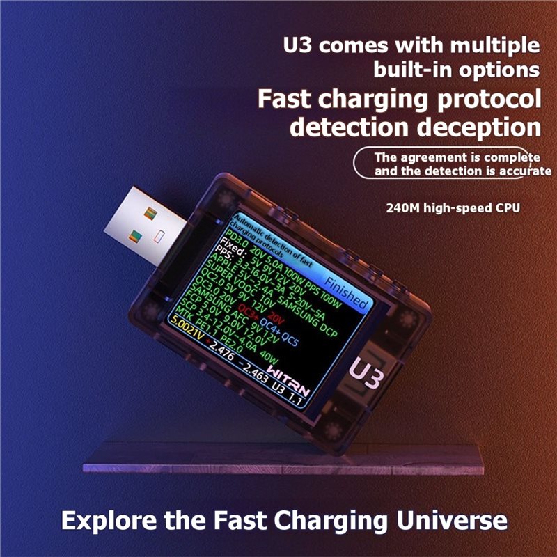 AB41-USB Tester U3 3.1 PD Deco - Tools Qc 评论和价格
