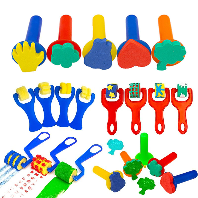 Children Toddler Sponge Stamp  - Tools Workshop For Kids 评论和价格