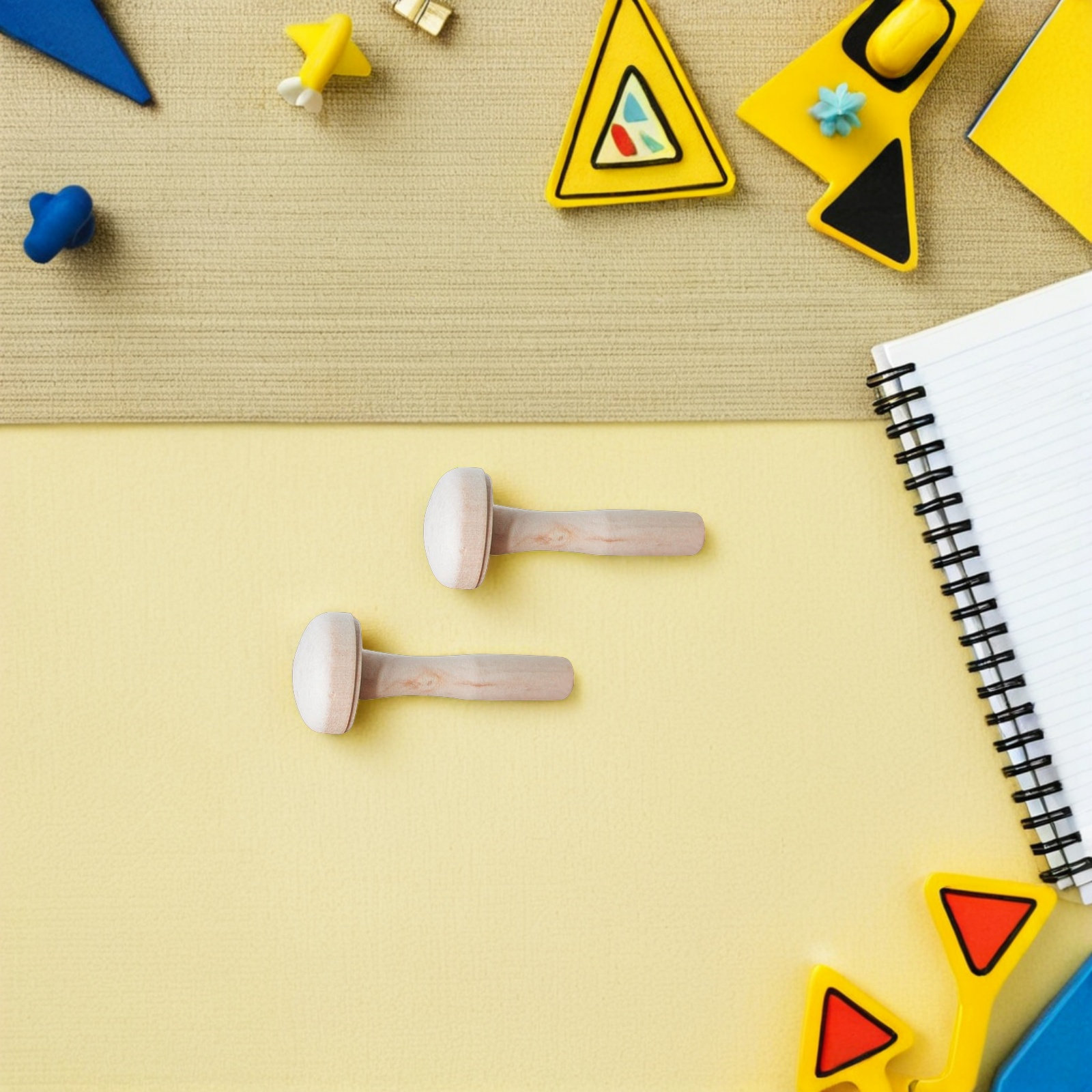 10Pcs Children Wooden Mushroom - Tools Workshop For Kids 评论和价格