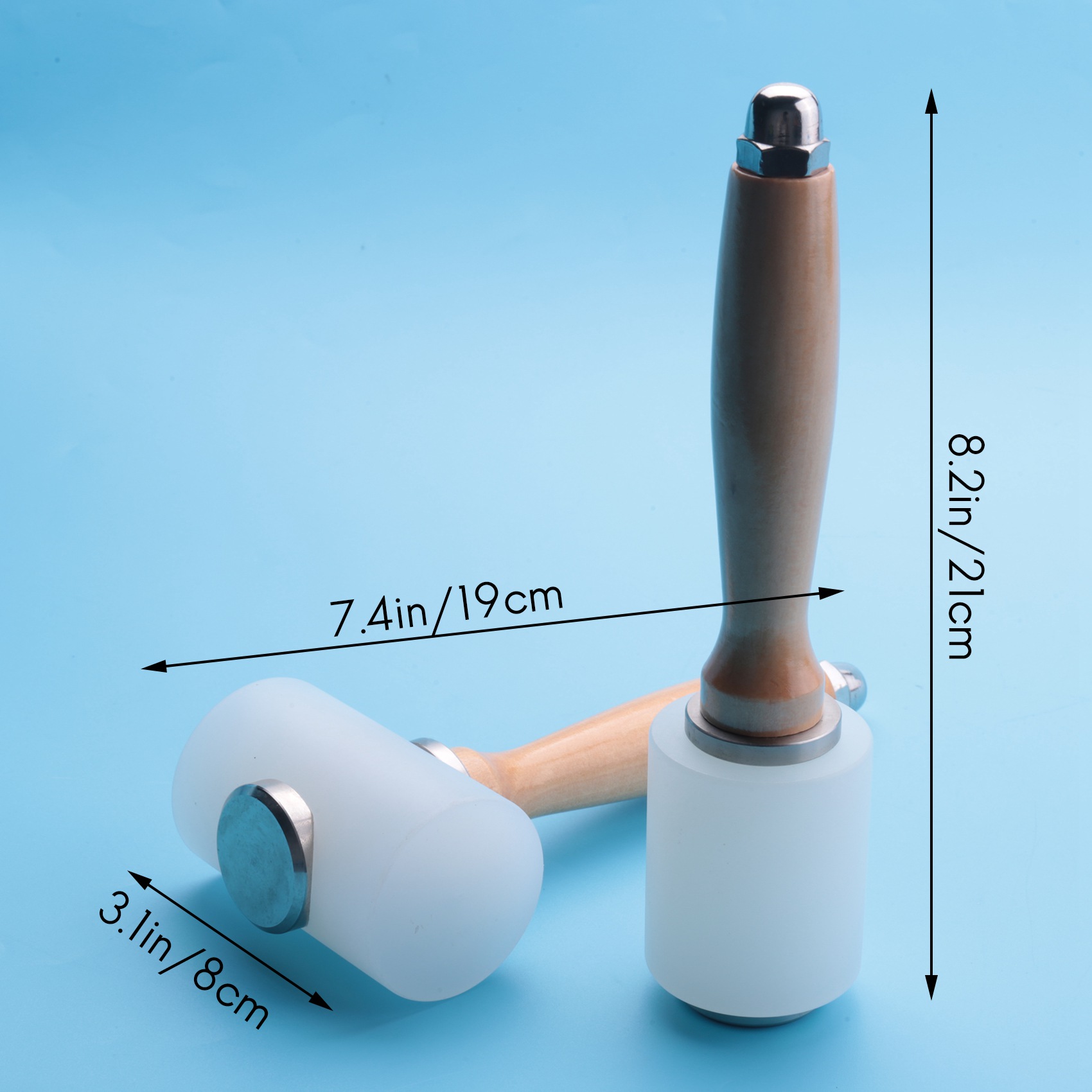 A84X-2 Pcs Leather Carving Ham - Mallet Wood Carving 评论和价格
