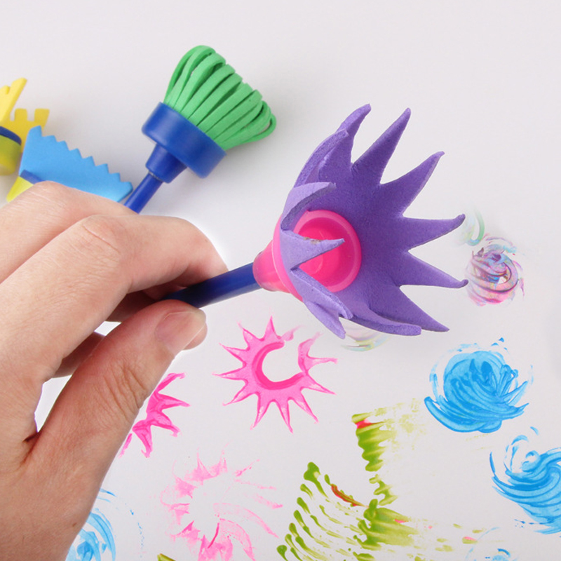 Children Drawing Sponge Brush - Tools Workshop For Kids 评论和价格