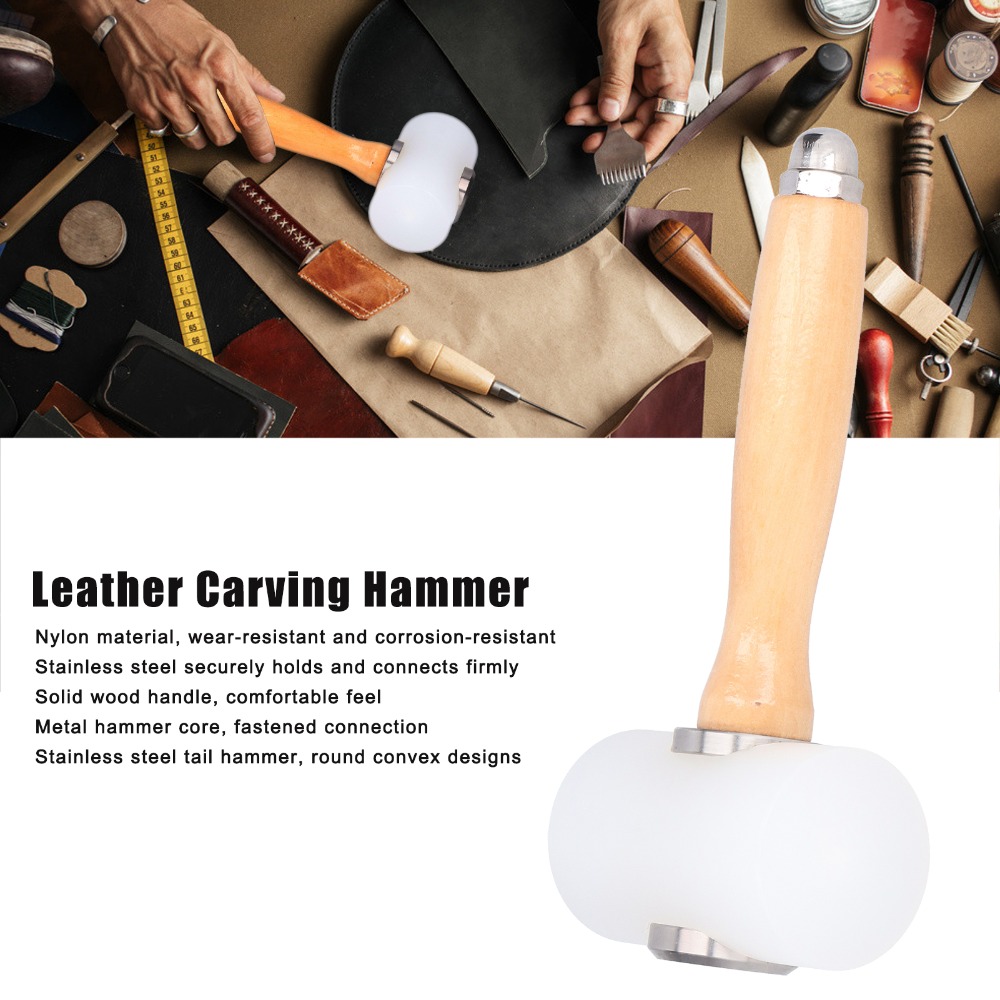 Length 19cm Leather Carving Ha - Mallet Wood Carving 评论和价格
