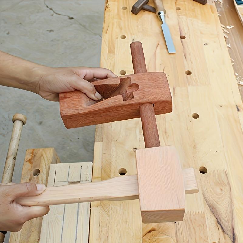 1PC DIY Leather Beech Solid Wo - Mallet Wood Carving 评论和价格