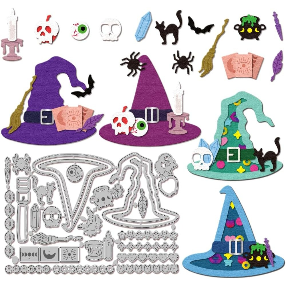 Witch Hat Cutting Dies for DIY - Tap Die Set 评论和价格