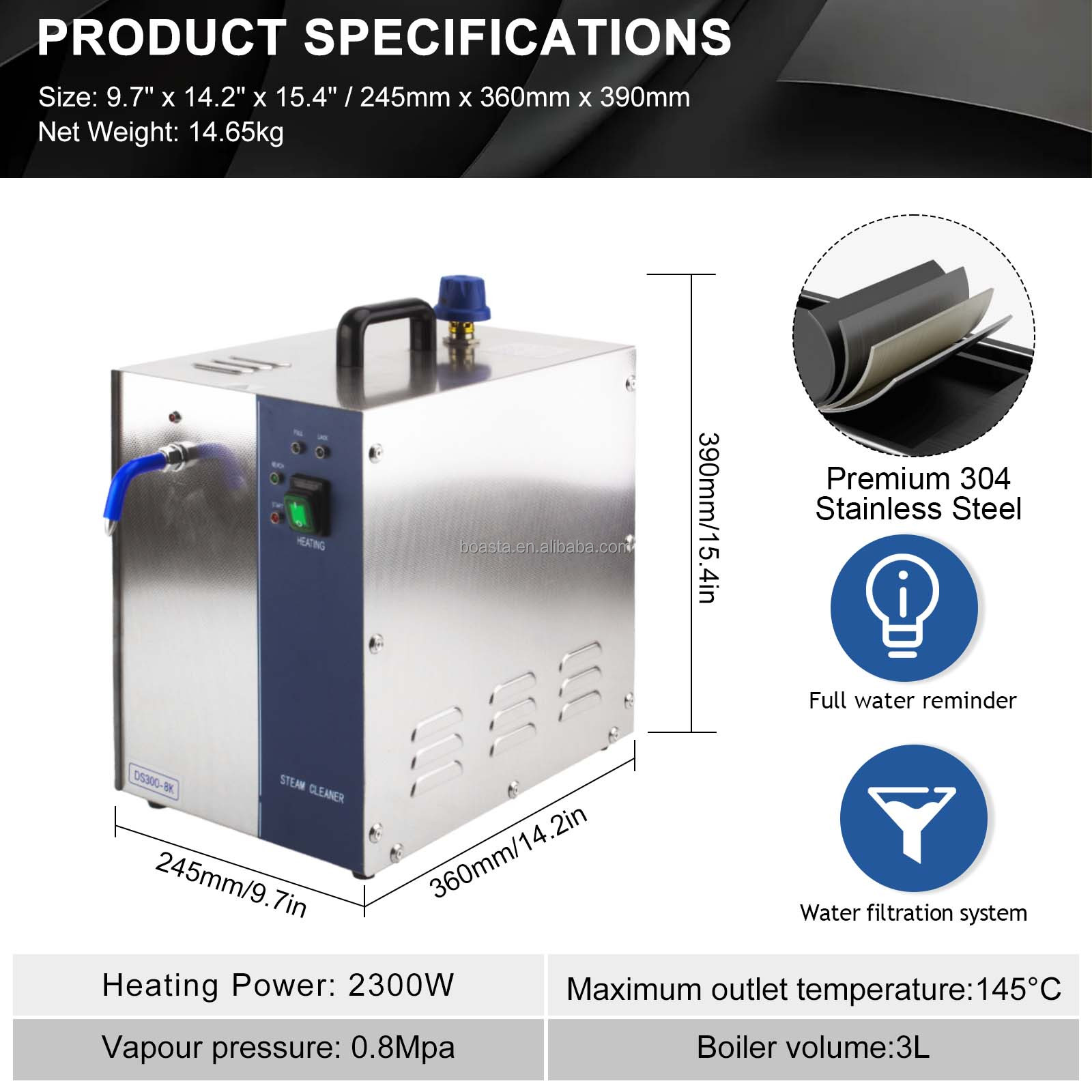 DS300-8K Jewelry Steam Cleaner - Workshop Tools Steam 评论和价格