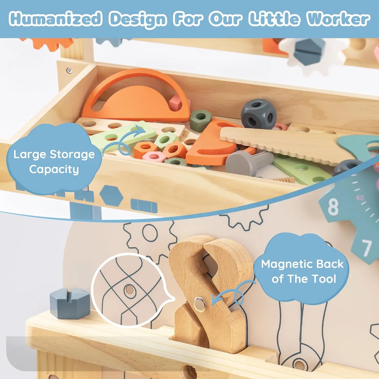 Robotime Robud Kids Tool Bench - Tools Workshop For Kids 评论和价格
