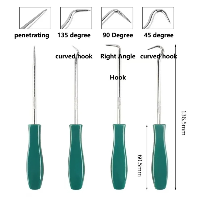 4Pcs 135mm Oil Seal Pick Hooks - Workshop Hand Tools 评论和价格