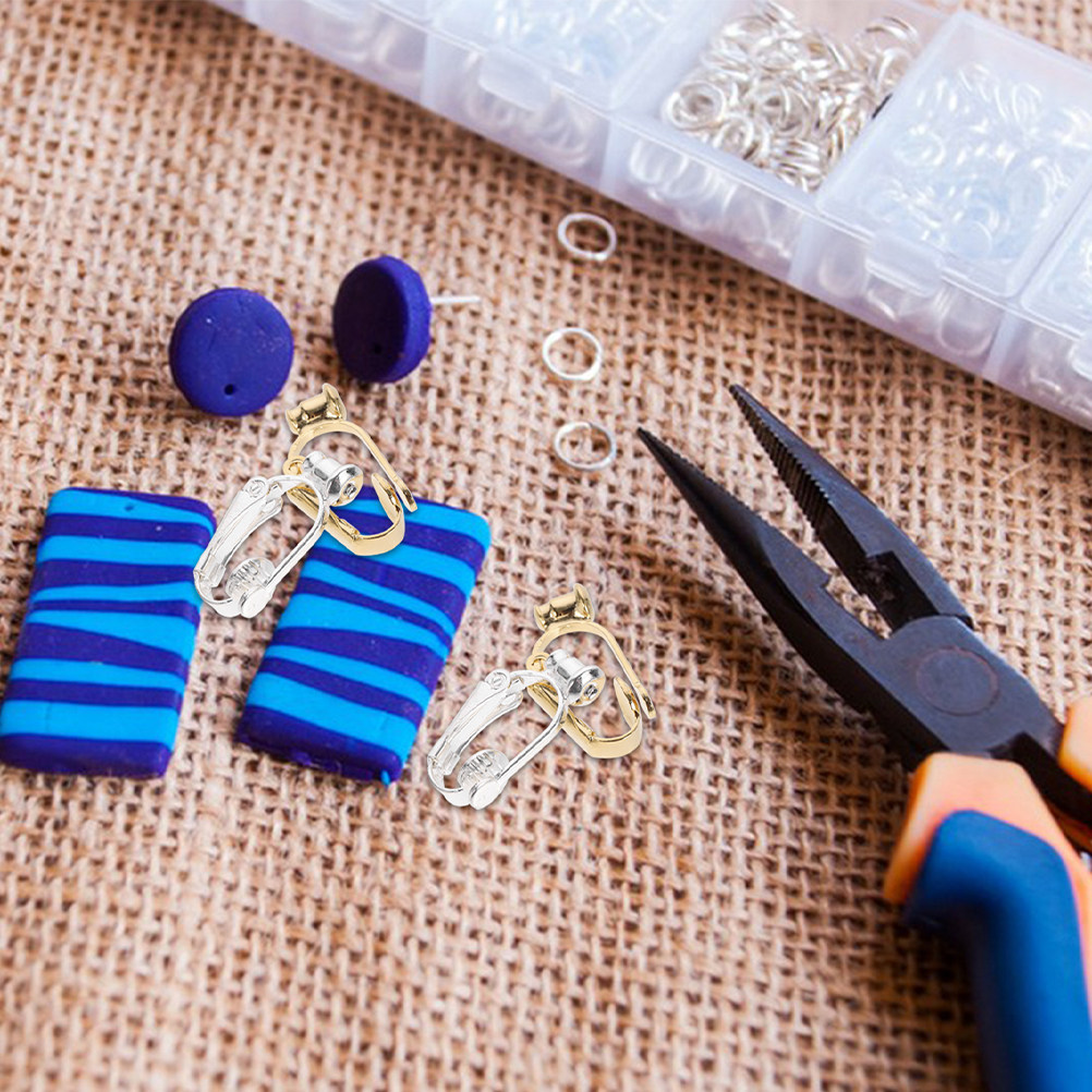 40Pcs Earring Clip Converter N - Tools Jewelry Making 评论和价格