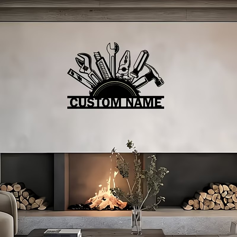 Custom Metal Tool Wall Art - P - Workshop Tools Name 评论和价格